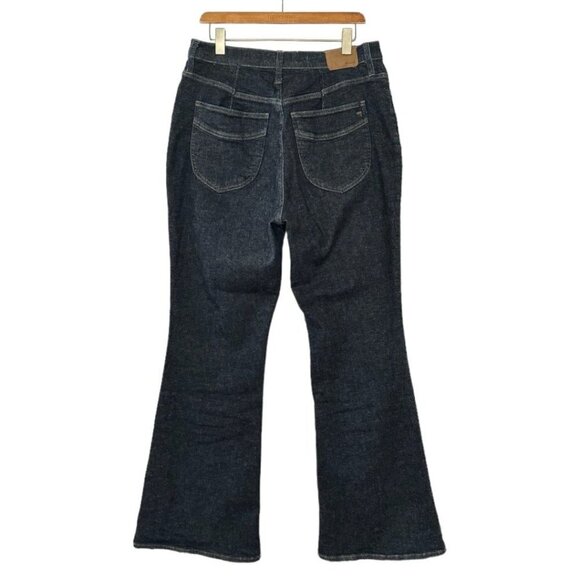 Madewell Dark Denim The Perfect Vintage Flare Jeans in Wrenford Wash Size 32 - Picture 4 of 11